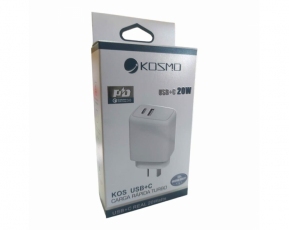 Cargador Kosmo 20w tipo C